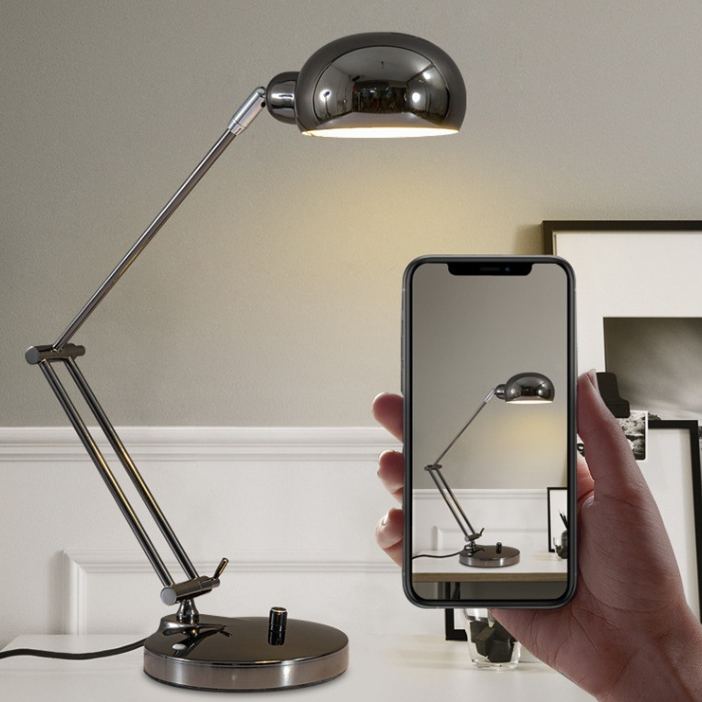STINLESS Adjusyable Desk Lamp//SILVER